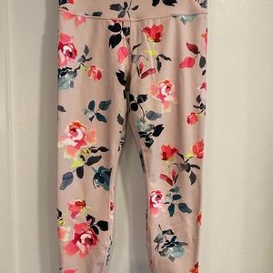 Athleta Elation Paradise Floral medium 7/8 length